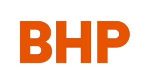 BHP company logo featured in Total Fire Solutions client testimonials.
