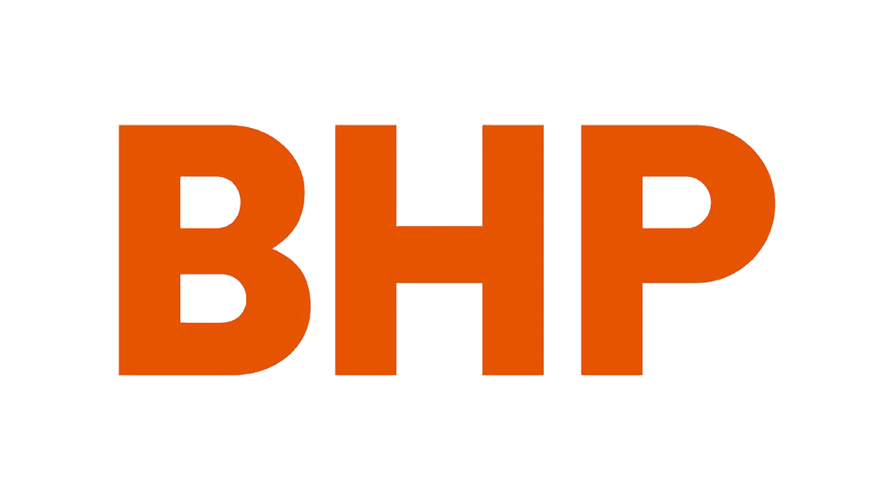 BHP company logo featured in Total Fire Solutions client testimonials.
